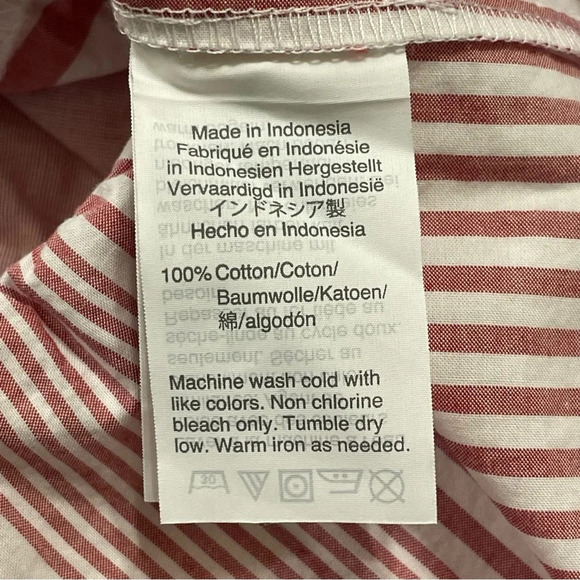 MADEWELL NWOT Ruffle Hem‎ Wrap Top in Stripe Mix - Picture 9 of 10